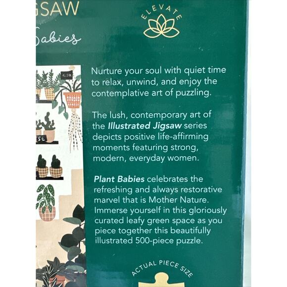 500 Pcs Puzzle Jigsaw 'Plant Babies' Table Games Illustrated 24” x 18” G… - Picture 9 of 10